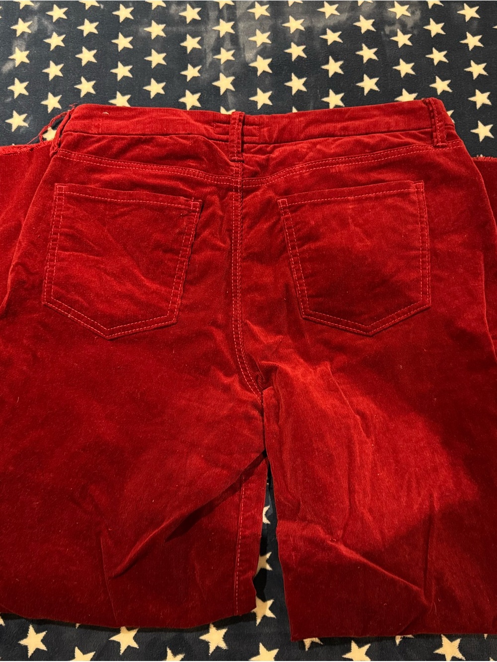 Kut from the Kloth Deep Burgundy Wide-Leg Corduroy Pants - Picture 7 of 7
